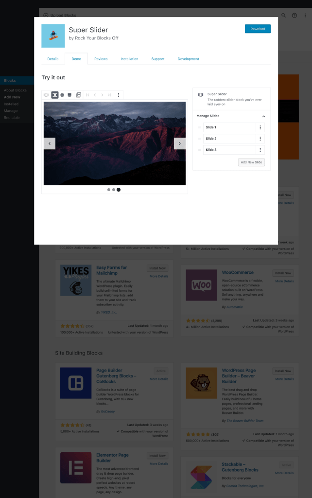 79. Webs de hoteles y repositorio de bloques